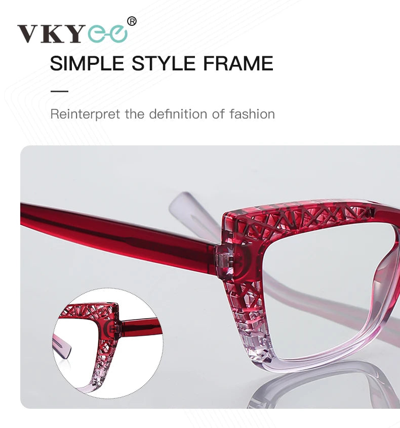 Cat's Eye Skeleton Fashion Anti-Blue Light Eyeglasses