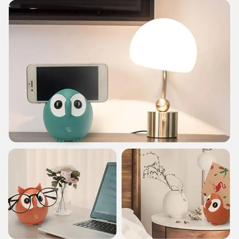 Cute Owl Music Glasses Holder