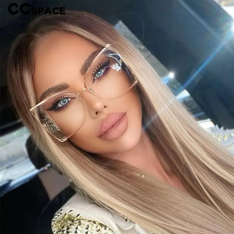 Women Metal Frame Fashion Luxury Gradient Shades