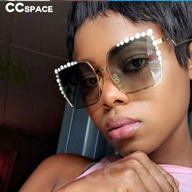 Luxury Brand Sunglasses Pearl Decoration Fashion Shades