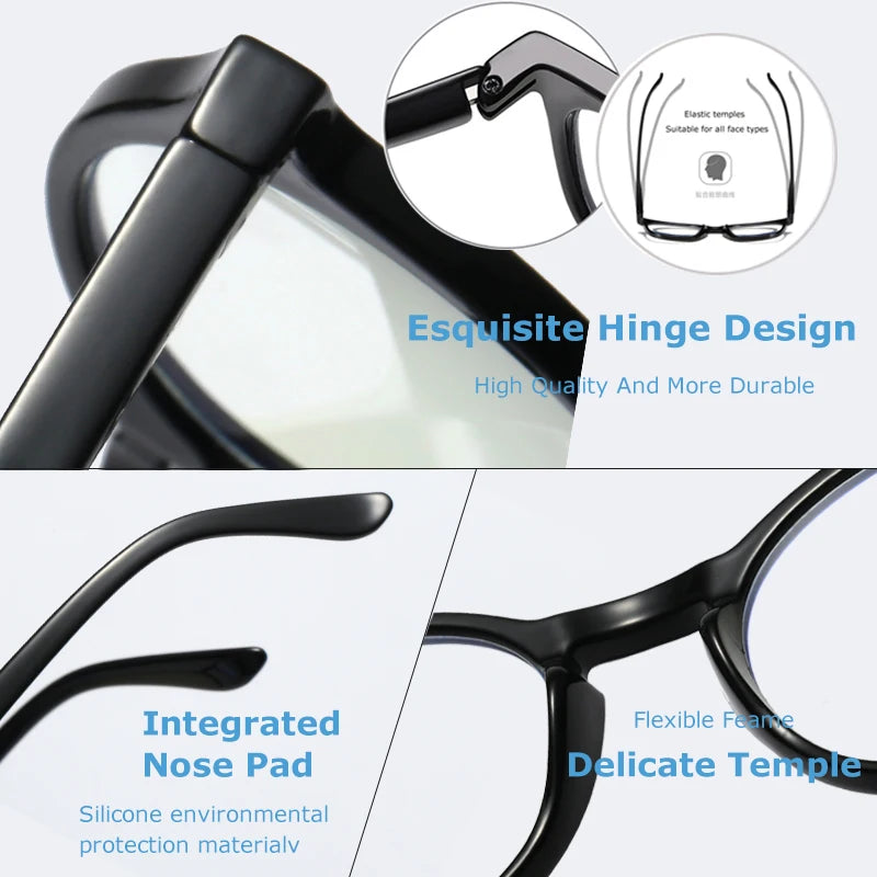 Anti Blue Light Reading Glasses Flexible Frame Eyewear