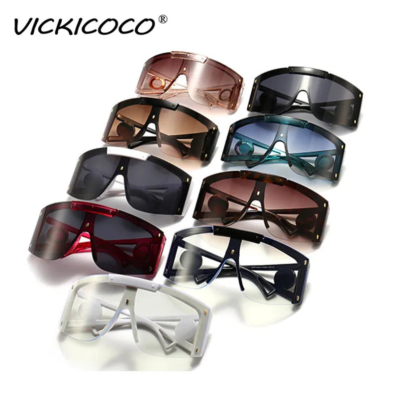 Fashion Oversized Windproof Luxury Designer Clear Lens Goggles