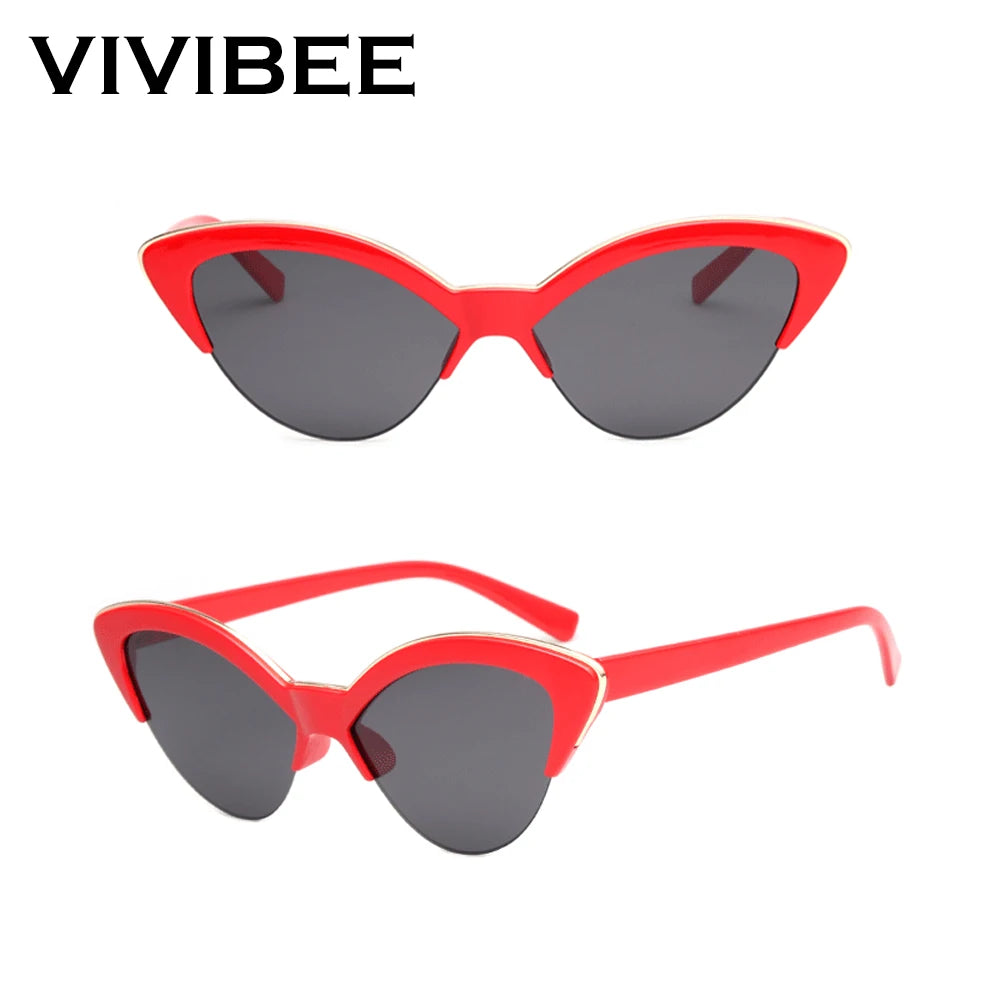 New Female Cat Eye Sunglasses Designer Luxury Glasses