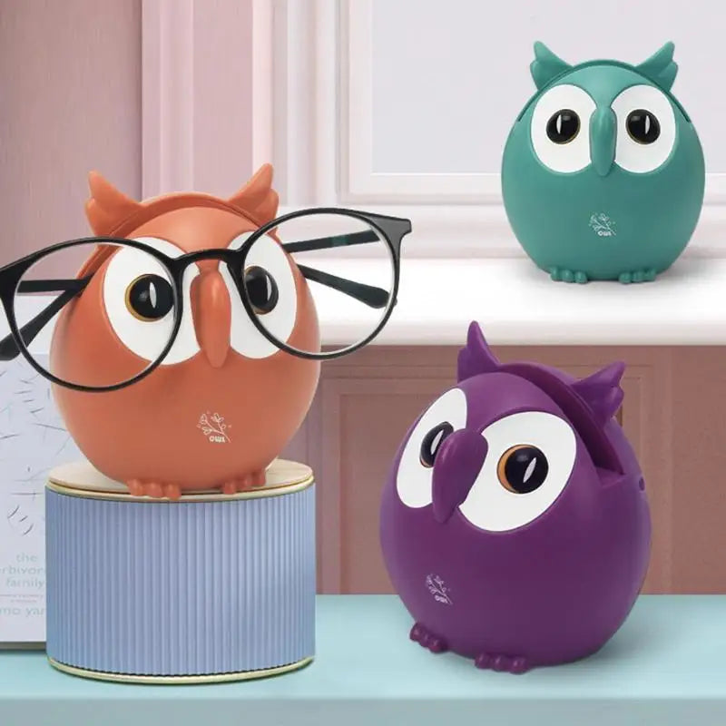 Cute Owl Music Glasses Holder