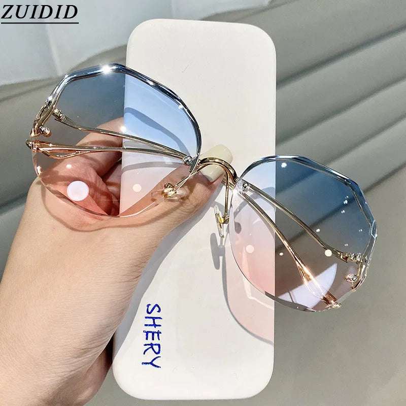 Rimless Sunglasses Fashion Sunglasses Women