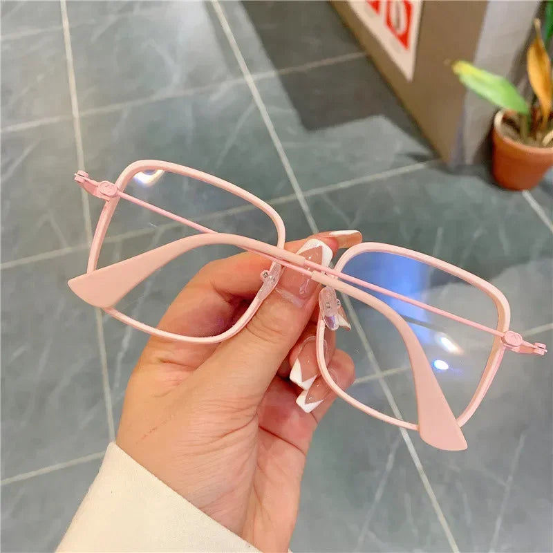 Square Blue Light Blocking Square Frame Eyeglasses