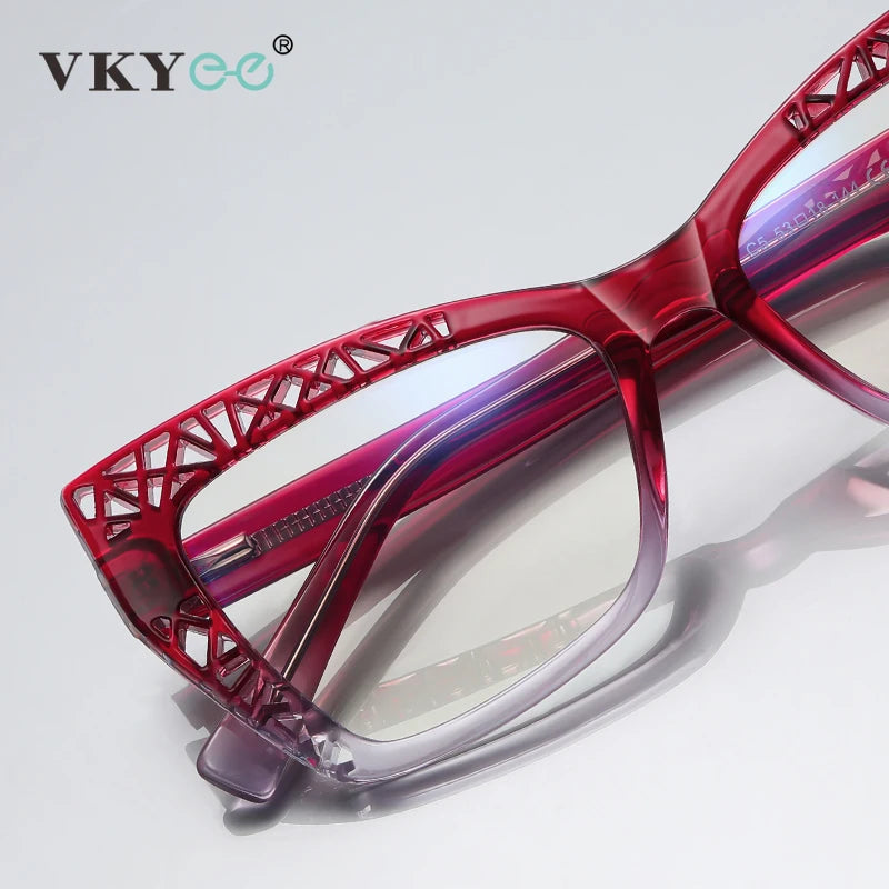 Cat's Eye Skeleton Fashion Anti-Blue Light Eyeglasses