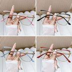 Anti-blue Light Women Cat Eye Eyeglasses Frame Designer