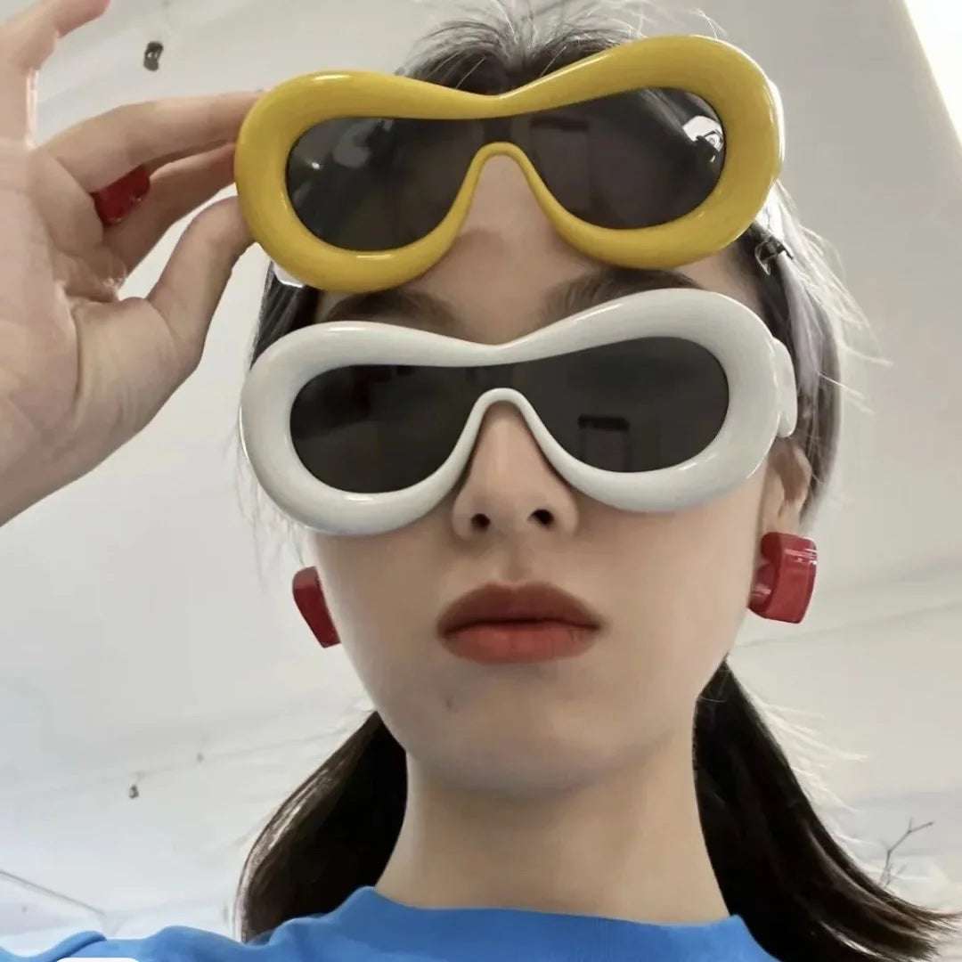 Candy Color Anti-UV Value Fashion Thick Lips Funny Glasses