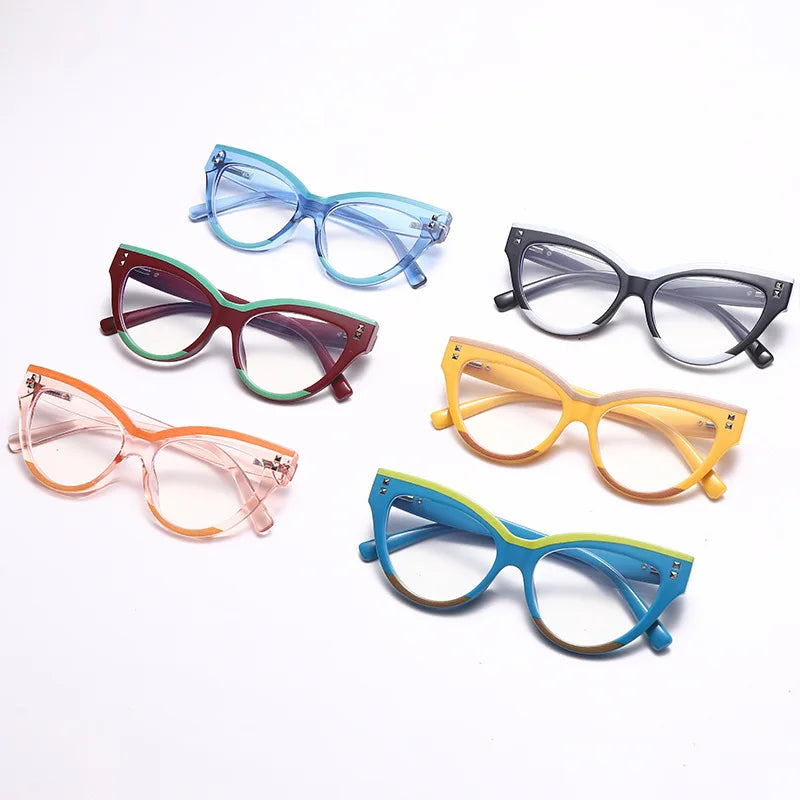 Oversized Anti Blue Light Blocking Trendy Eyeglasses