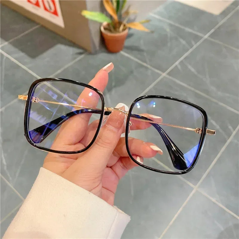 Square Blue Light Blocking Square Frame Eyeglasses