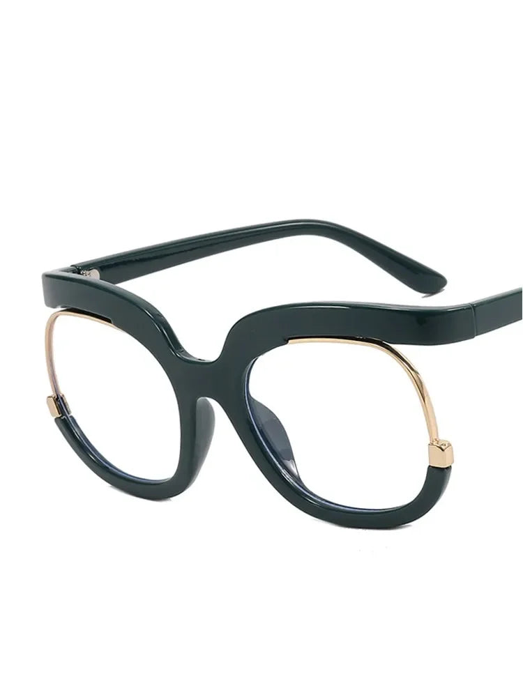 Clear Blue Ray Blocking Eyeglasses Large Glasses