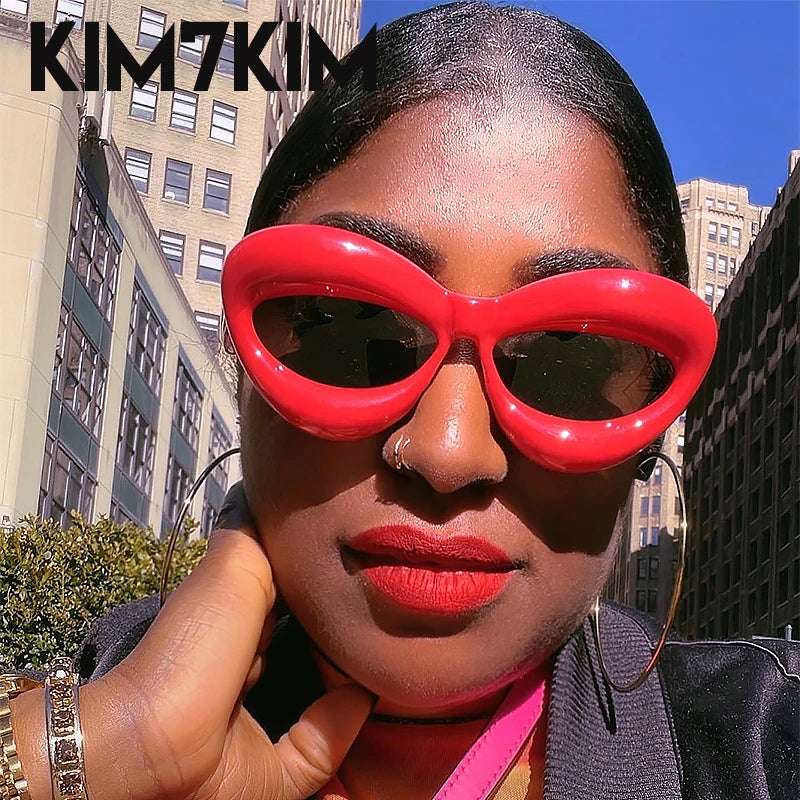 Inflatable Fashion Luxury Brand Cat Eye Sun Glasses