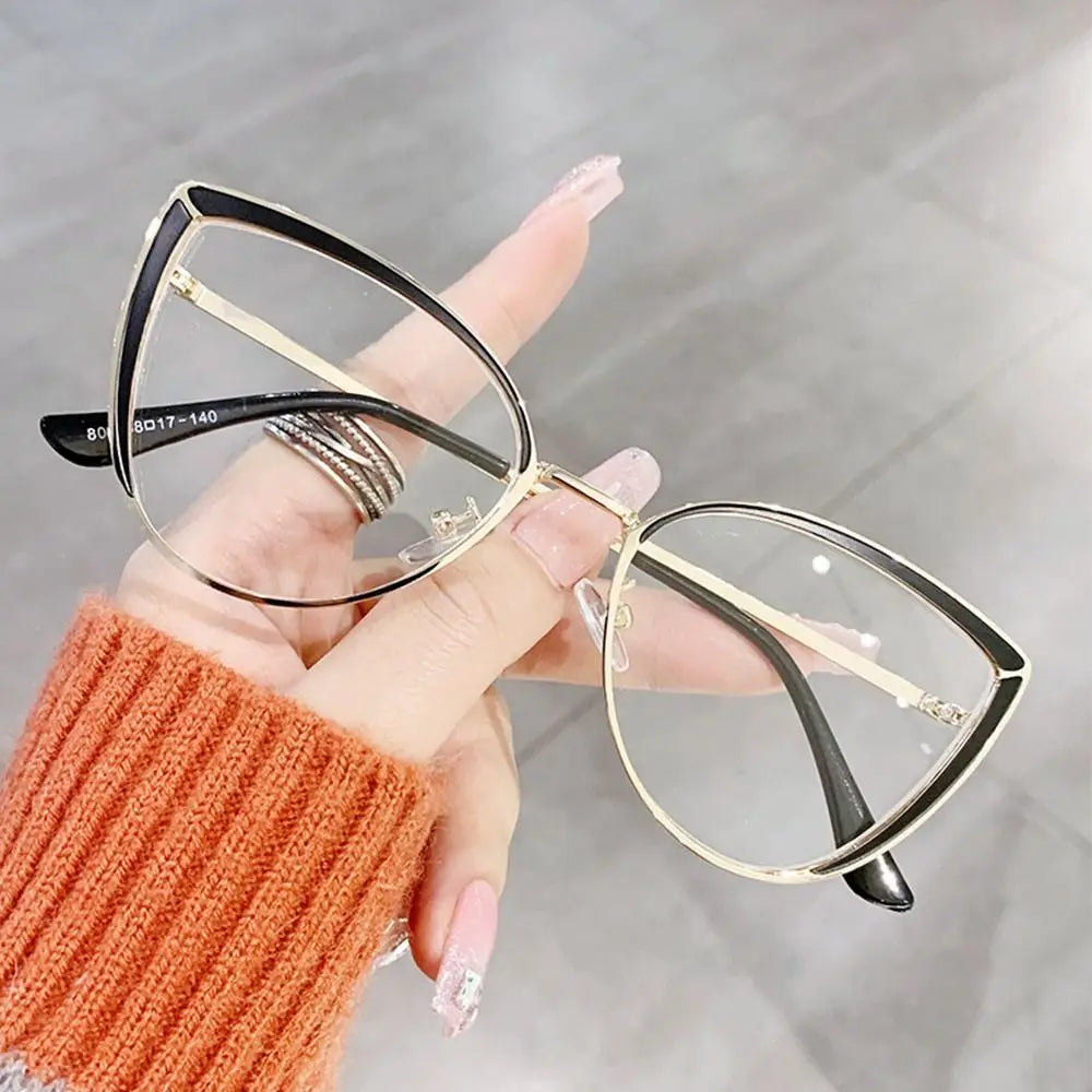 Oversized Optical Metal Frame Eye Protection Ultra Light Eyeglasses