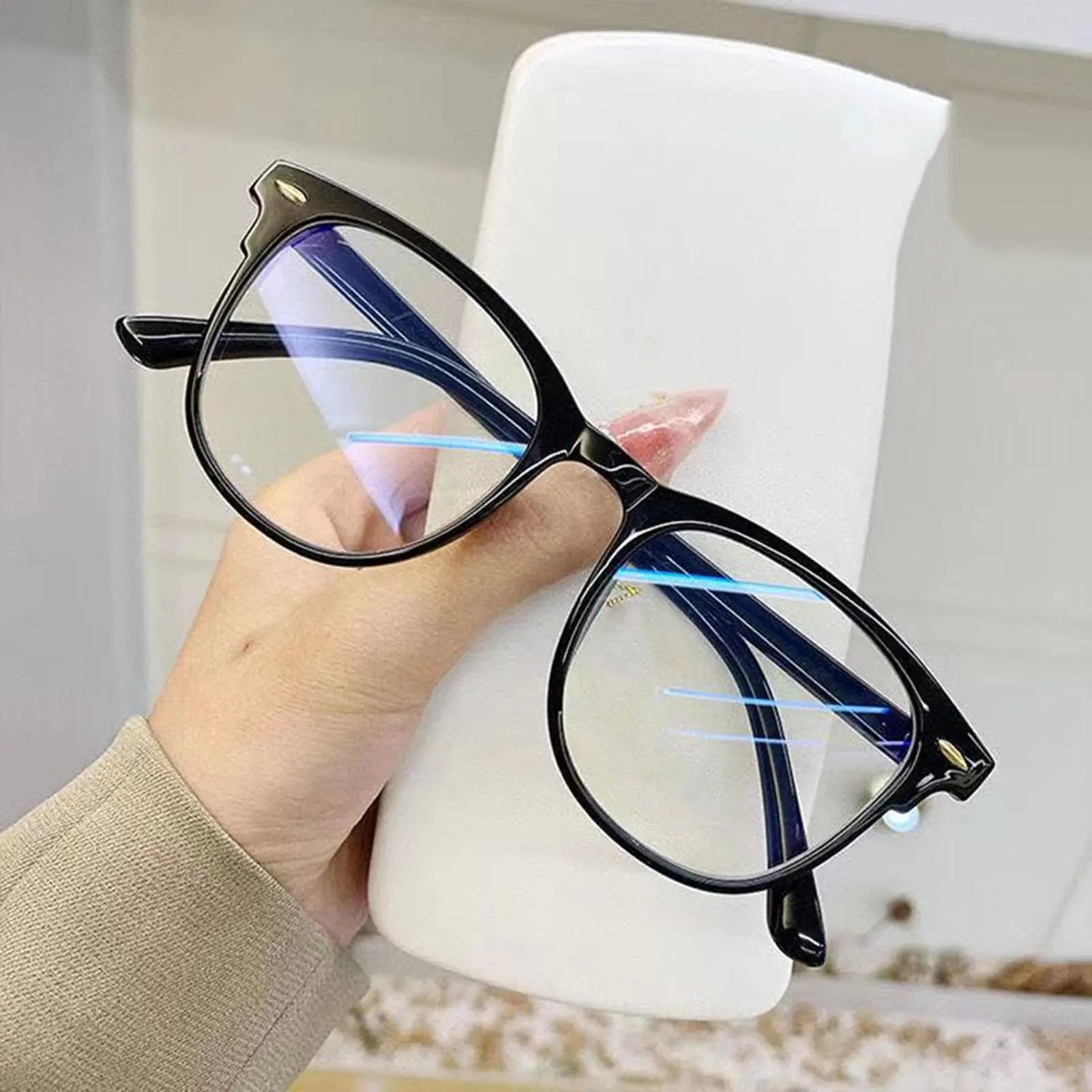 Anti Blue Light Simple Style High Clarity Eye Protection Eyewear