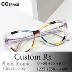 Photochromic Cat Eye Brand Leopard Print Prescription Mirror Vision