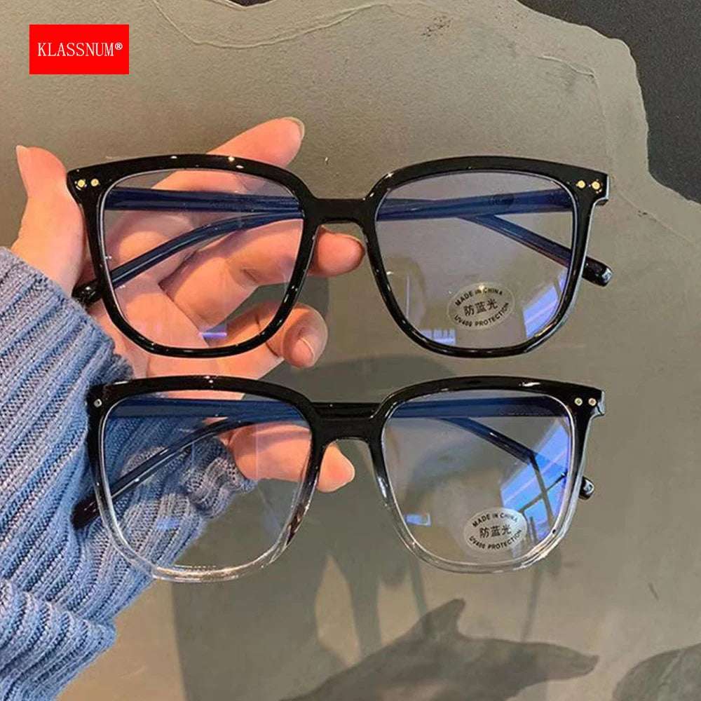Large Frame Blue Light Filter Glasses Optical Spectacle