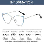 Oversized Optical Metal Frame Eye Protection Ultra Light Eyeglasses