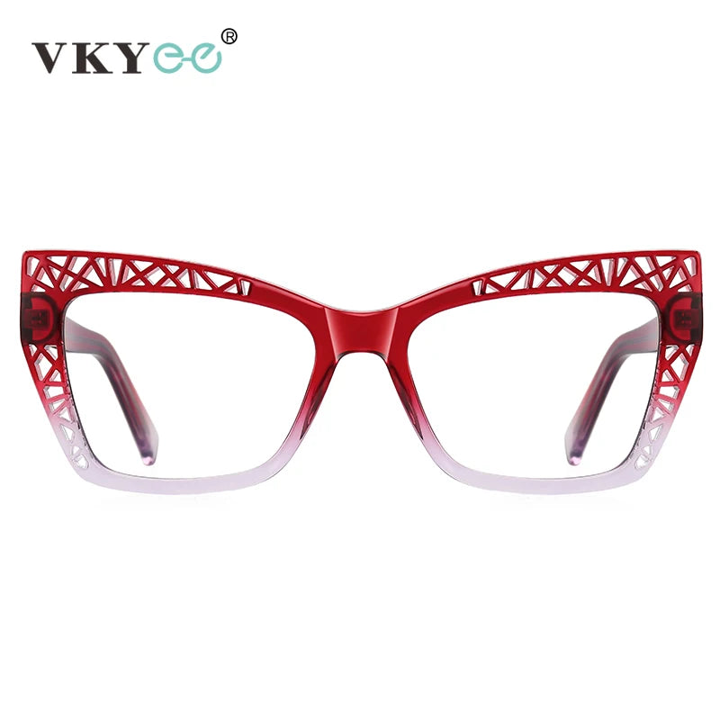 Cat's Eye Skeleton Fashion Anti-Blue Light Eyeglasses