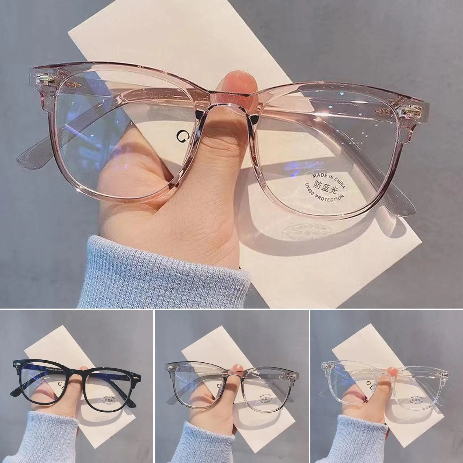 Anti Blue Light Simple Style High Clarity Eye Protection Eyewear