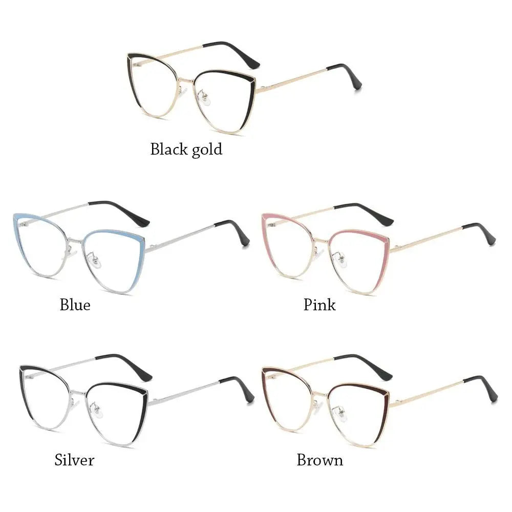 Oversized Optical Metal Frame Eye Protection Ultra Light Eyeglasses