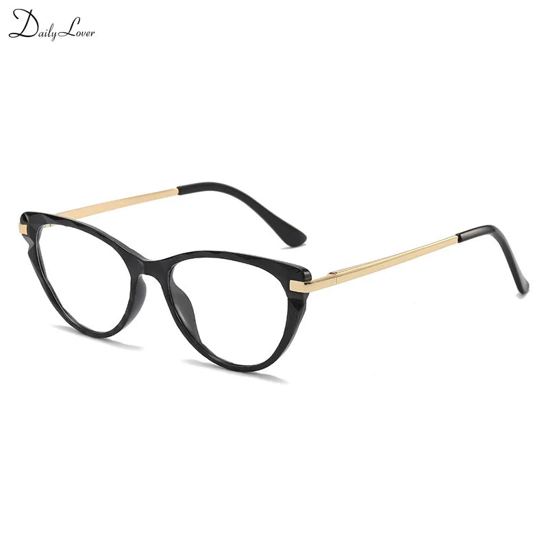 Crystal Frame Anti Blue Glasses Myopia Prescription Eyeglasses