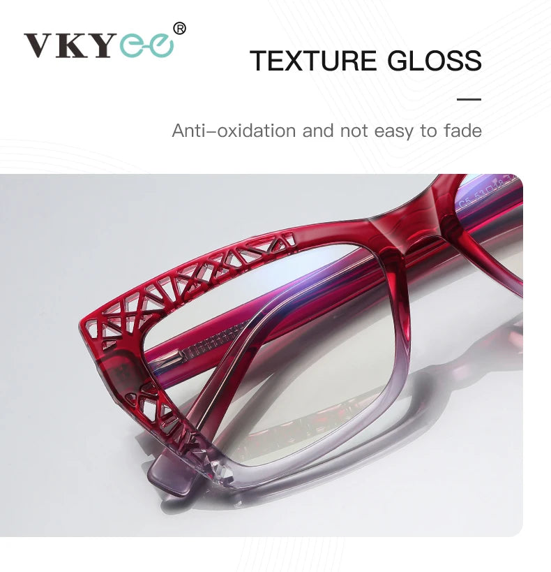 Cat's Eye Skeleton Fashion Anti-Blue Light Eyeglasses